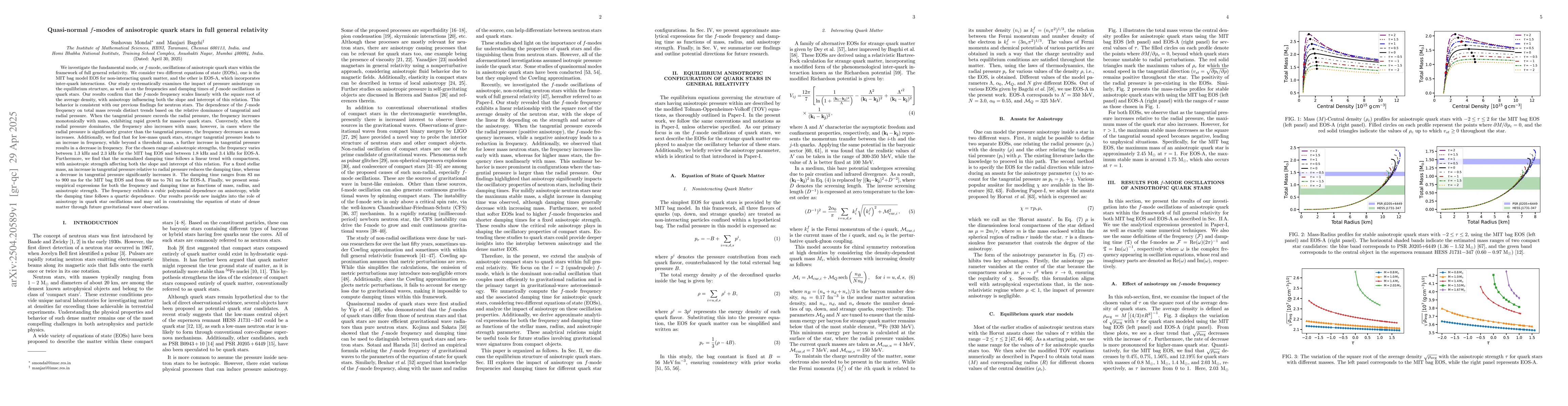 Thumbnail for Quasi-normal f-modes of anisotropic quark stars in full general
  relativity