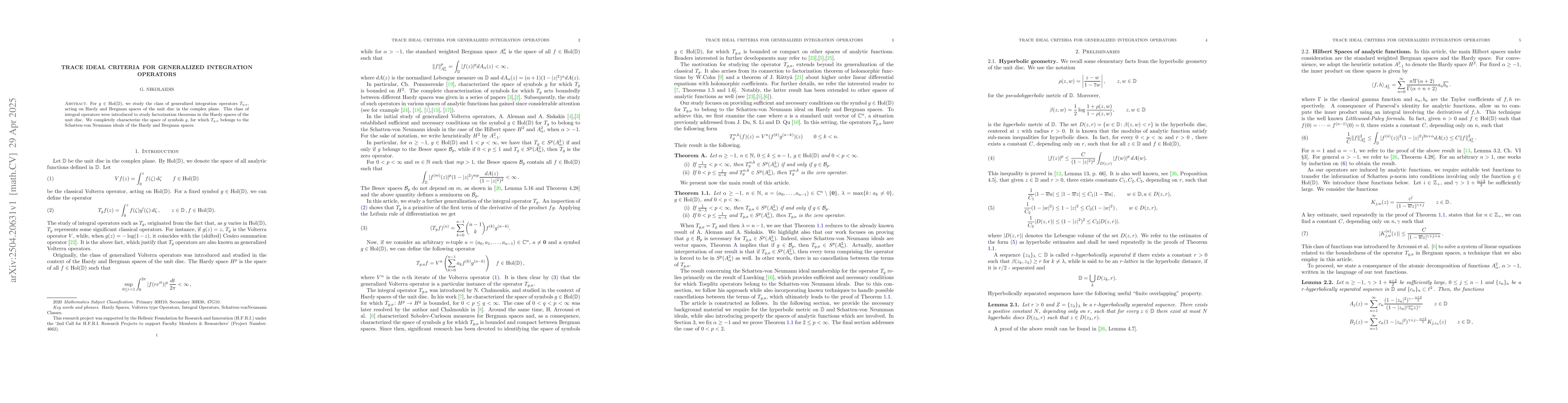 Thumbnail for Trace ideal criteria for generalized integration operators