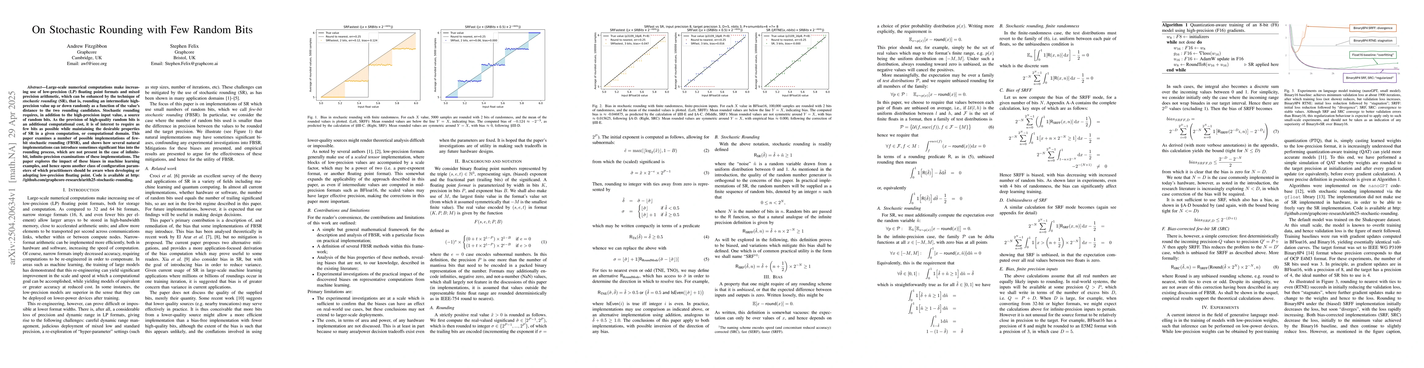 Thumbnail for On Stochastic Rounding with Few Random Bits