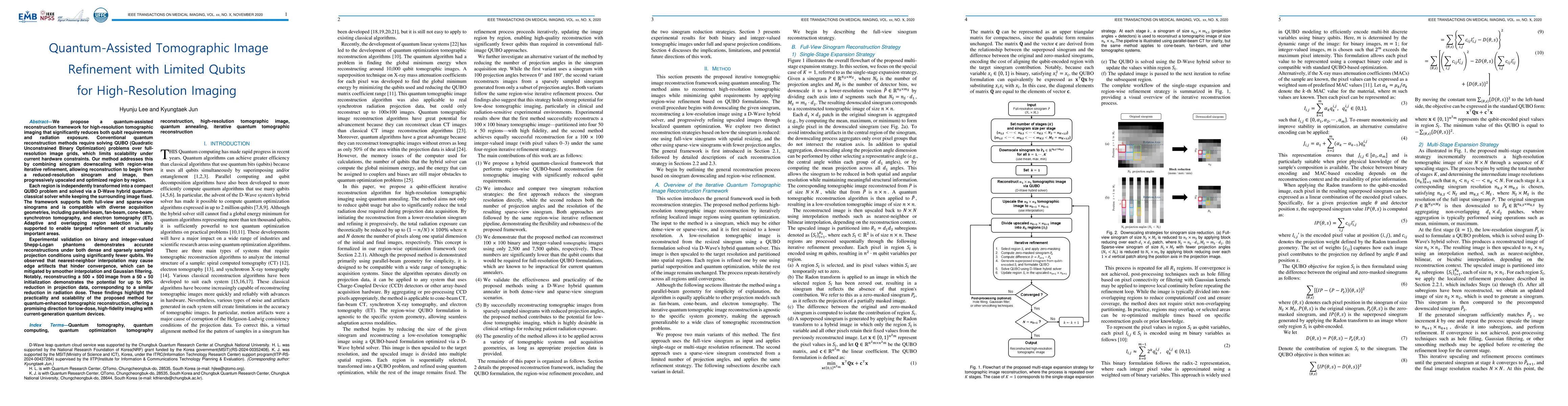 Thumbnail for Quantum-Assisted Tomographic Image Refinement with Limited Qubits for
  High-Resolution Imaging