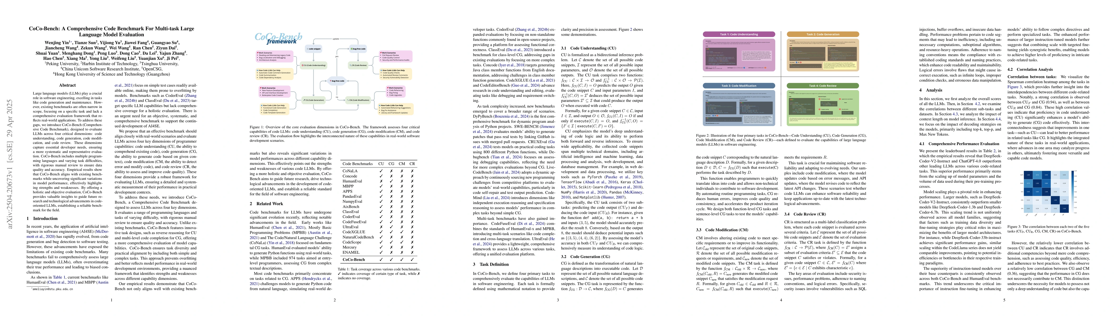 Thumbnail for CoCo-Bench: A Comprehensive Code Benchmark For Multi-task Large Language
  Model Evaluation