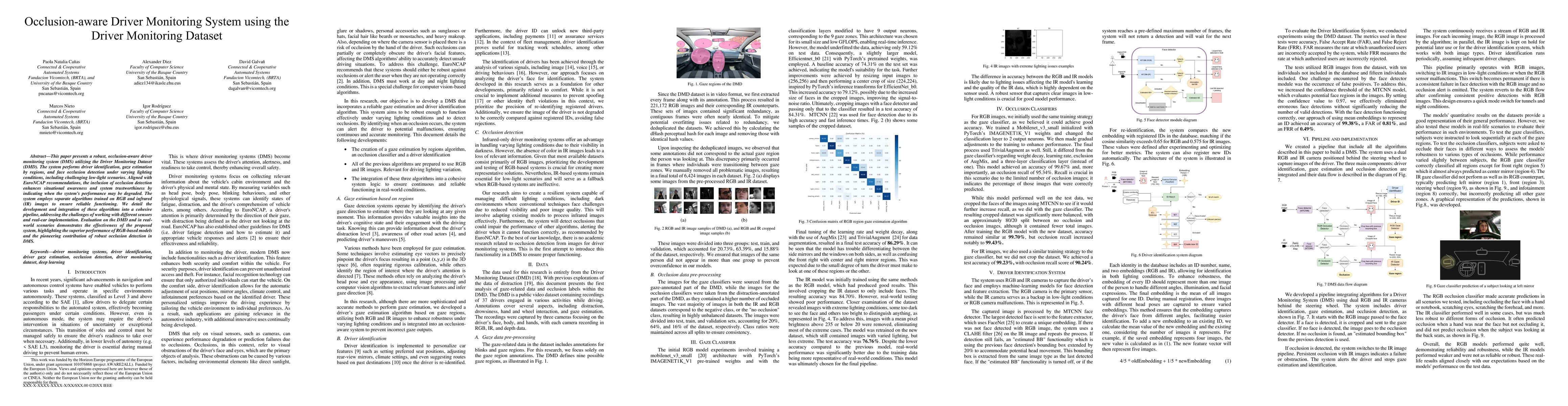 Thumbnail for Occlusion-aware Driver Monitoring System using the Driver Monitoring
  Dataset