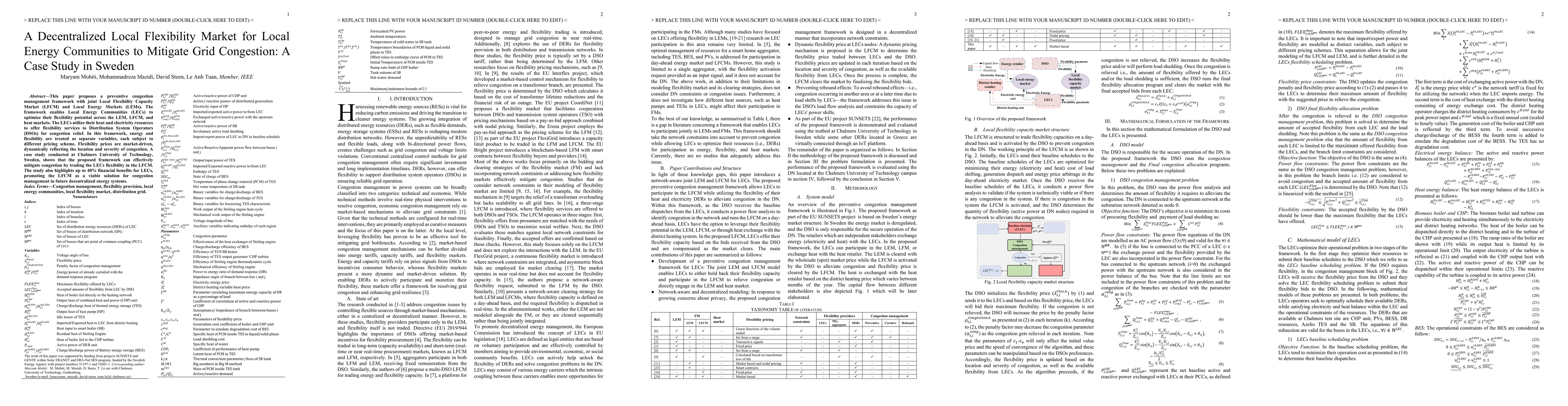 Thumbnail for A Decentralized Local Flexibility Market for Local Energy Communities to
  Mitigate Grid Congestion: A Case Study in Sweden