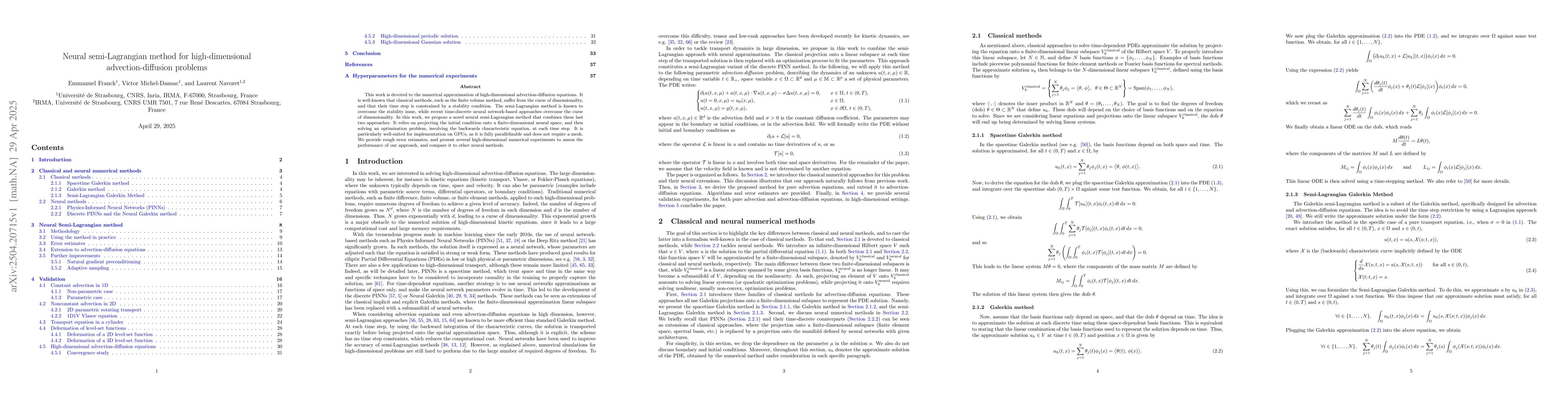 Thumbnail for Neural semi-Lagrangian method for high-dimensional advection-diffusion
  problems