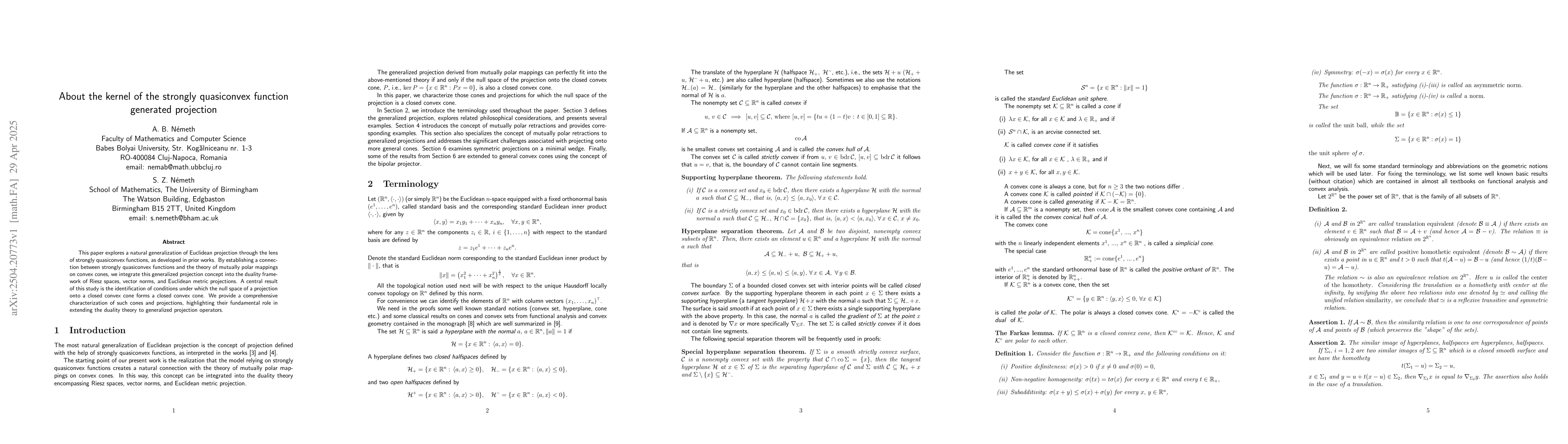 Thumbnail for About the kernel of the strongly quasiconvex function generated
  projection