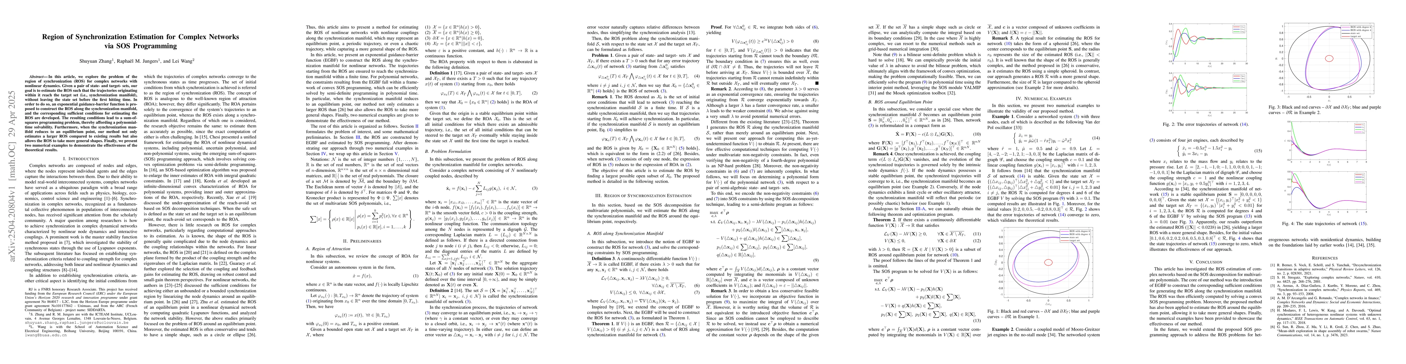 Thumbnail for Region of Synchronization Estimation for Complex Networks via SOS
  Programming