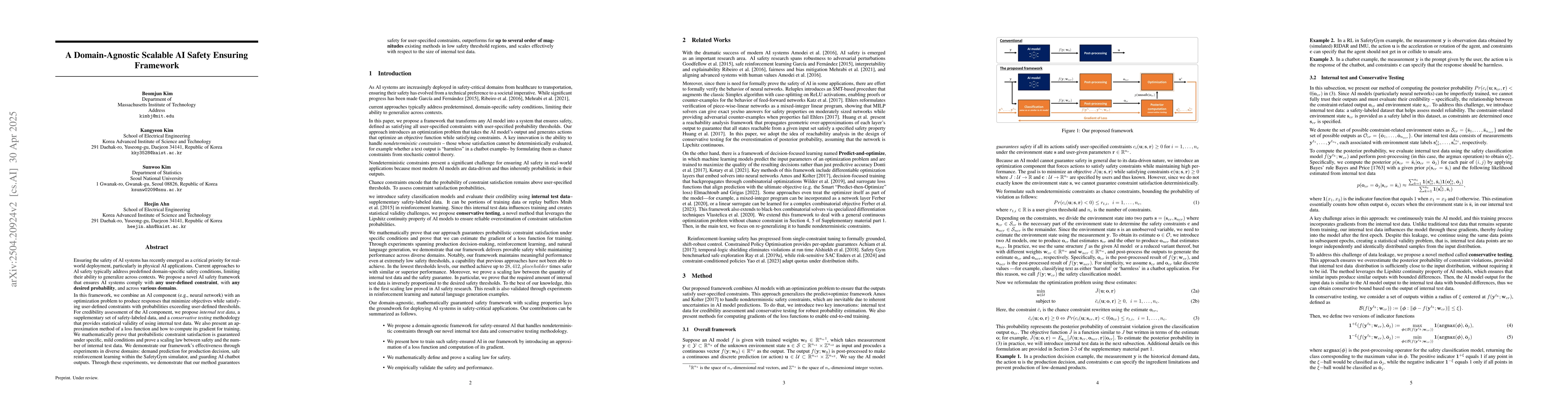 Thumbnail for A Domain-Agnostic Scalable AI Safety Ensuring Framework