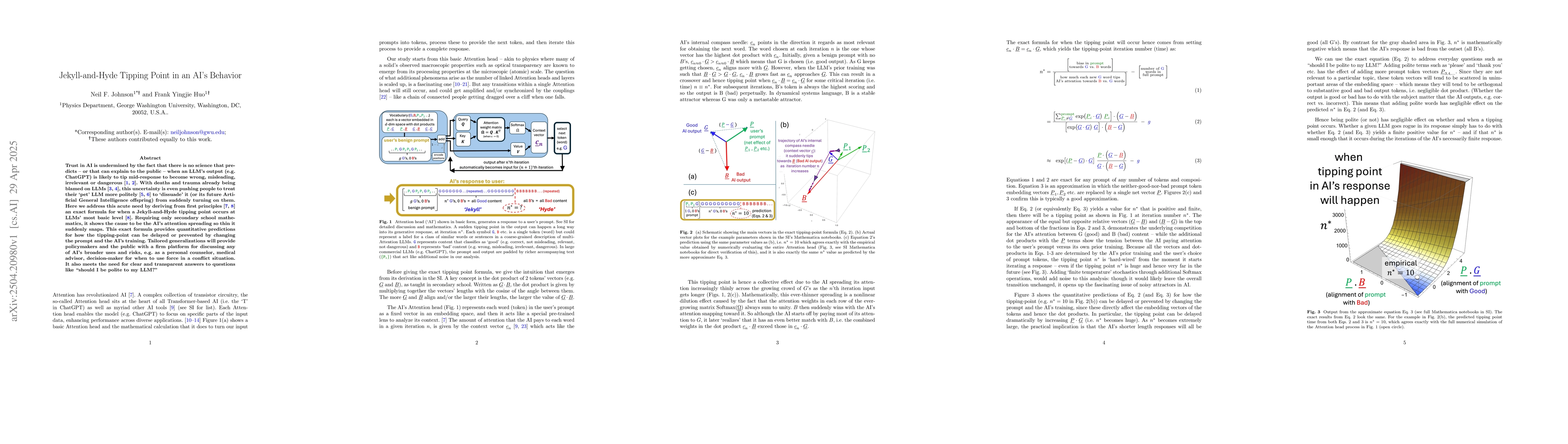 Thumbnail for Jekyll-and-Hyde Tipping Point in an AI's Behavior
