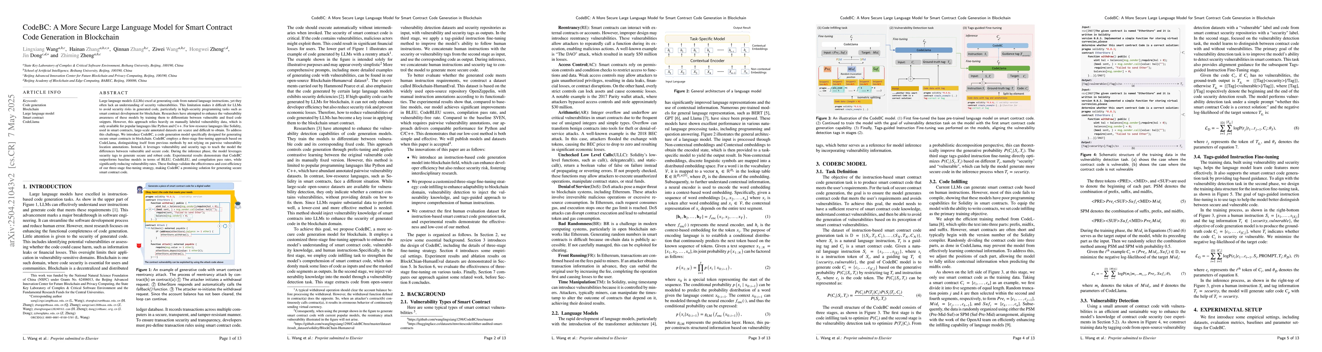 Thumbnail for CodeBC: A More Secure Large Language Model for Smart Contract Code
  Generation in Blockchain