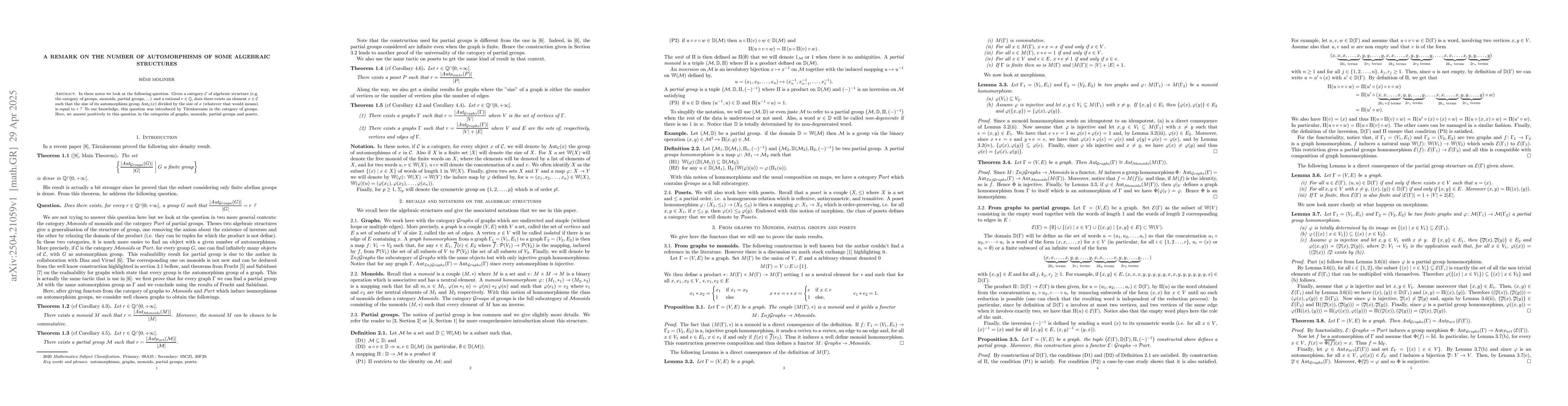 Thumbnail for A remark on the number of automorphisms of some algebraic structures