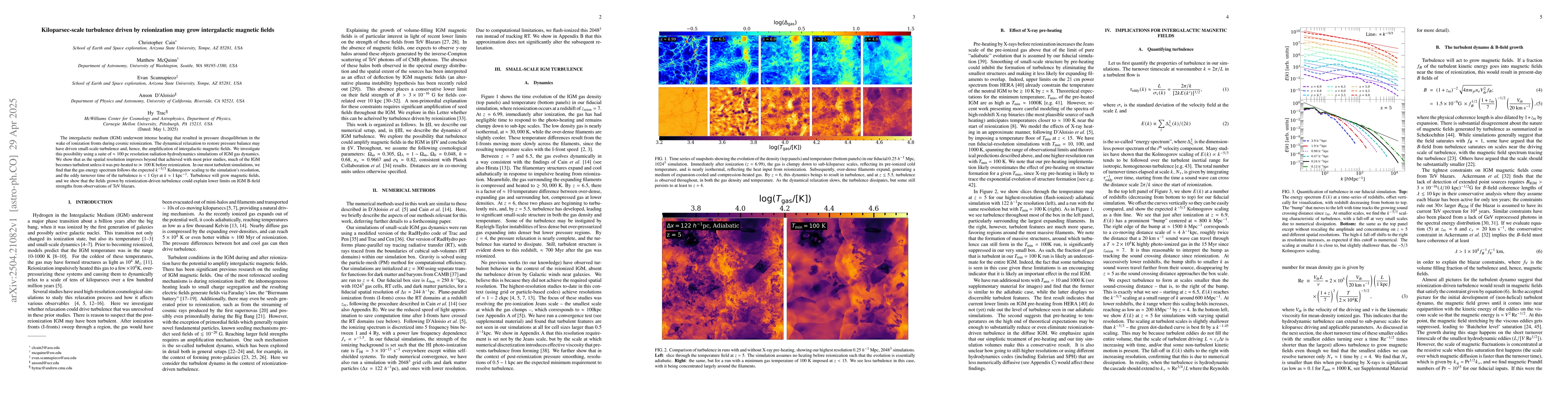 Thumbnail for Kiloparsec-scale turbulence driven by reionization may grow
  intergalactic magnetic fields