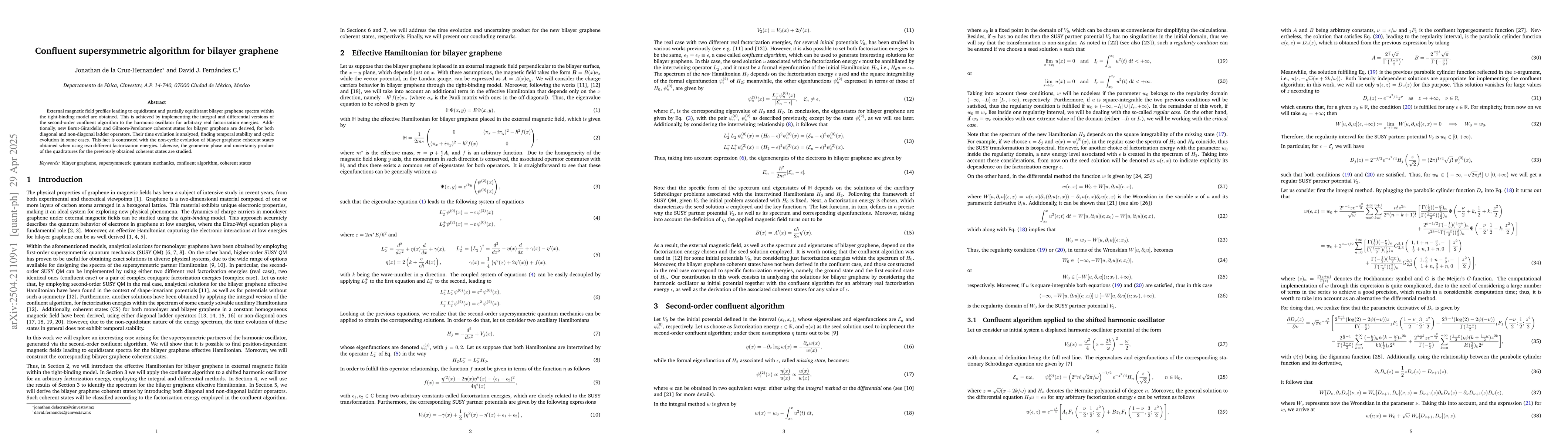 Thumbnail for Confluent supersymmetric algorithm for bilayer graphene