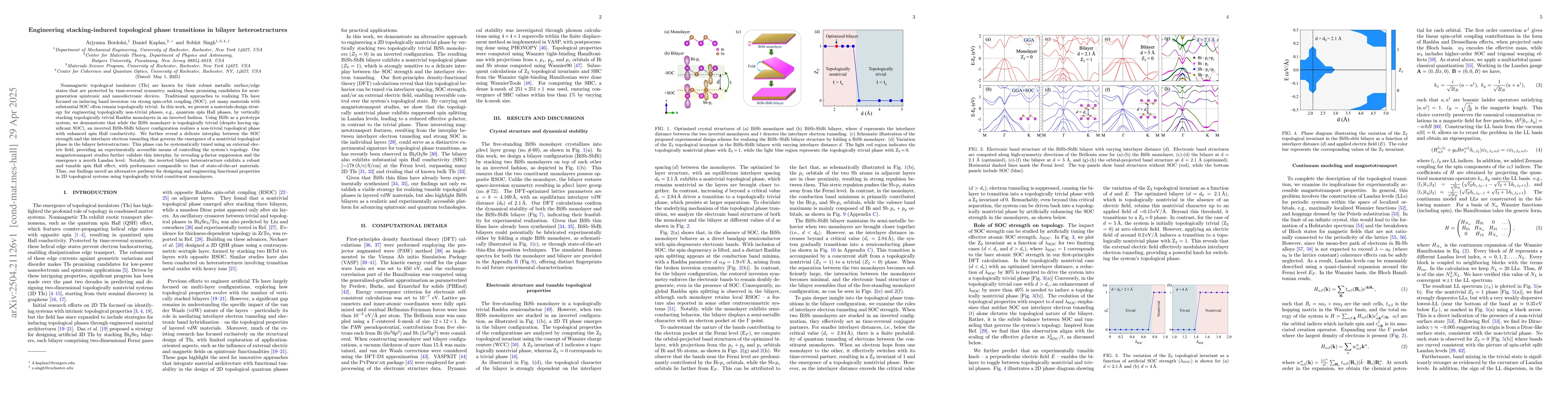 Thumbnail for Tunable stacking-driven topological phase transitions in pnictide layers