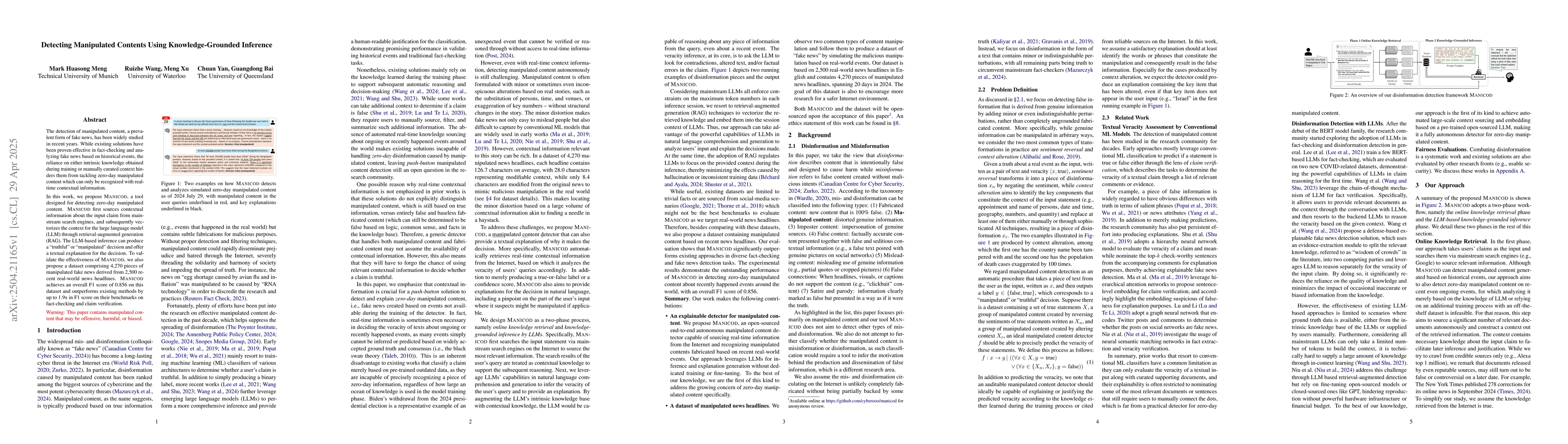 Thumbnail for Detecting Manipulated Contents Using Knowledge-Grounded Inference