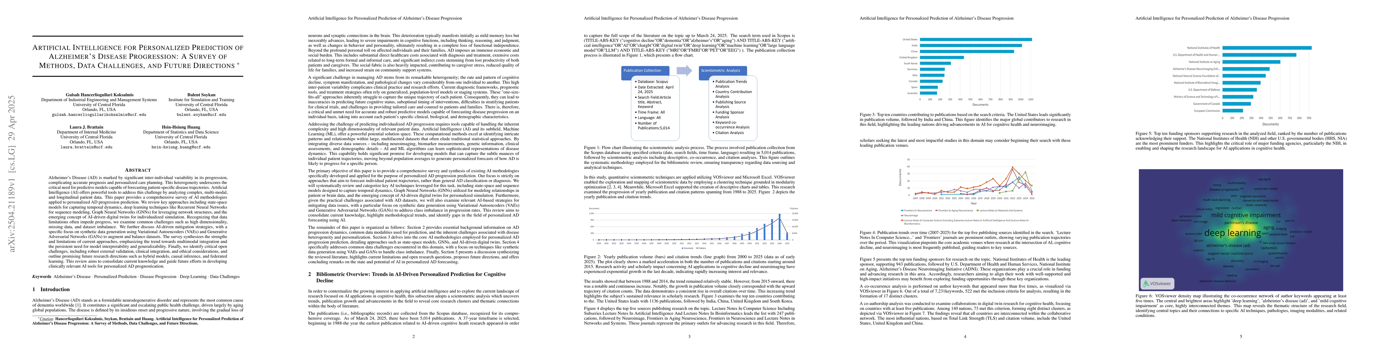 Thumbnail for Artificial Intelligence for Personalized Prediction of Alzheimer's
  Disease Progression: A Survey of Methods, Data Challenges, and Future
  Directions