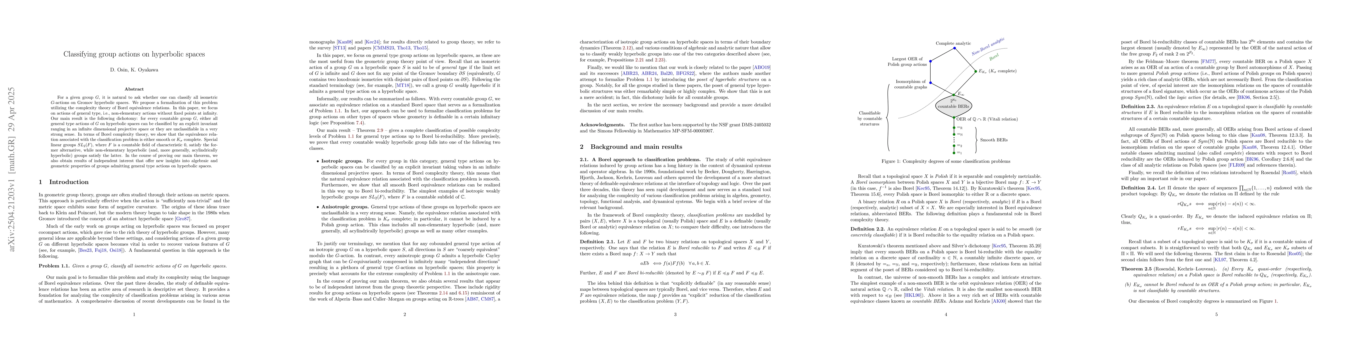 Thumbnail for Classifying group actions on hyperbolic spaces