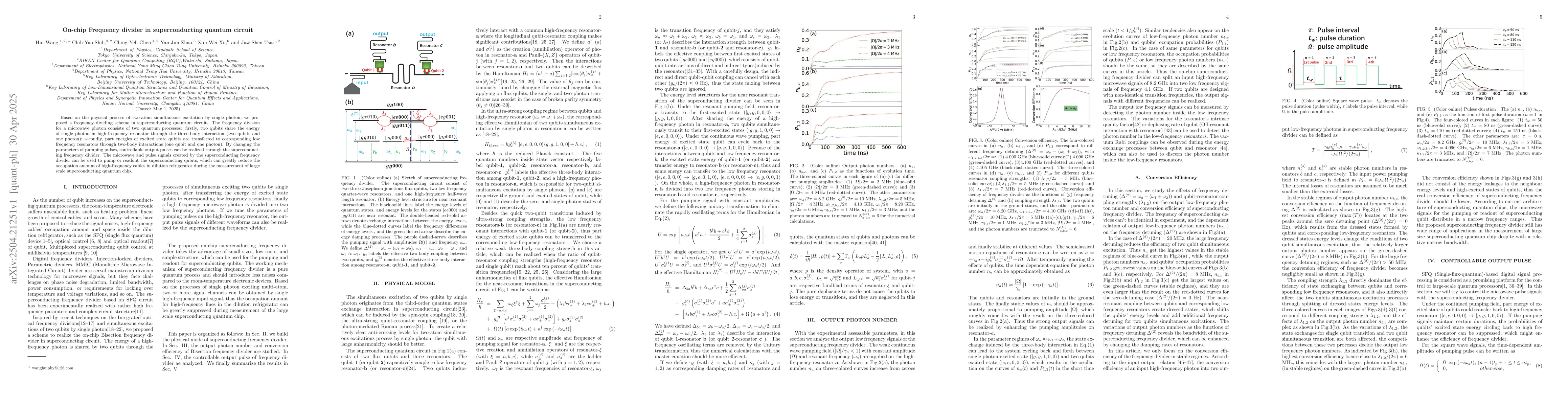Thumbnail for On-chip Frequency divider in superconducting quantum circuit