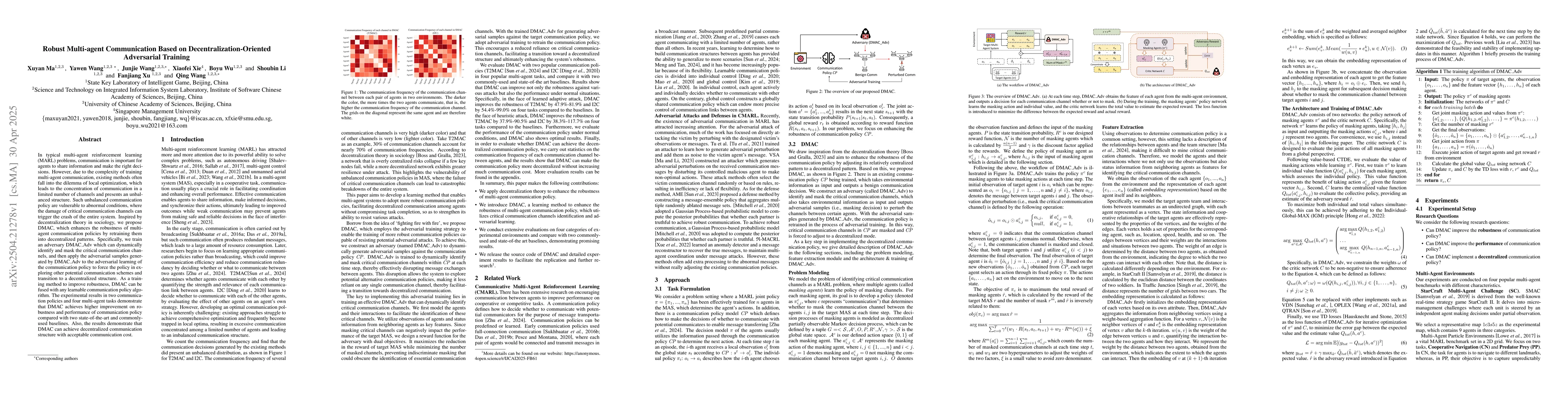 Thumbnail for Robust Multi-agent Communication Based on Decentralization-Oriented
  Adversarial Training