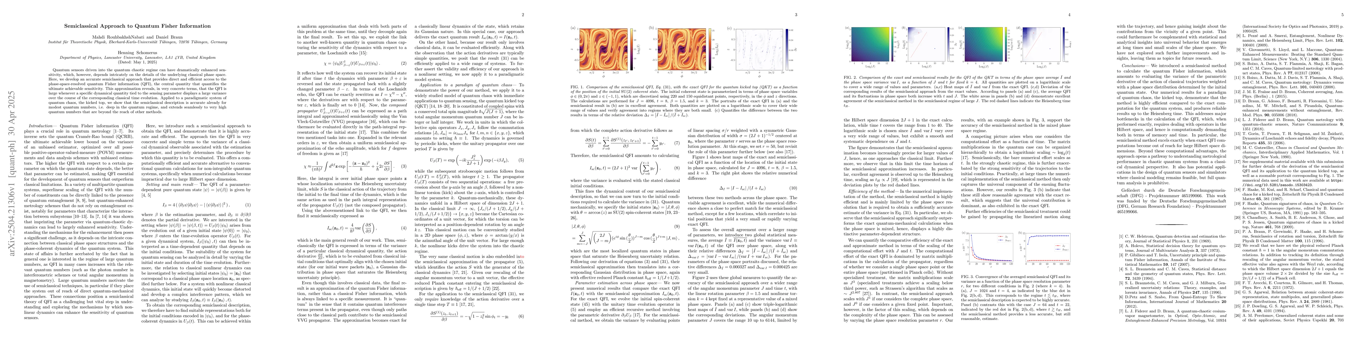 Thumbnail for Semiclassical Approach to Quantum Fisher Information