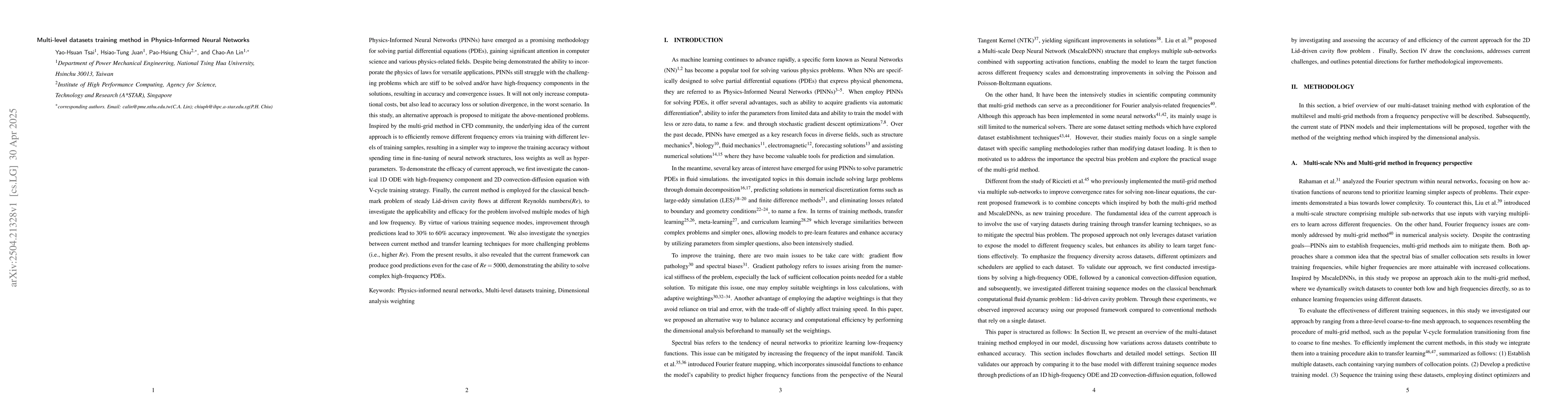 Thumbnail for Multi-level datasets training method in Physics-Informed Neural Networks