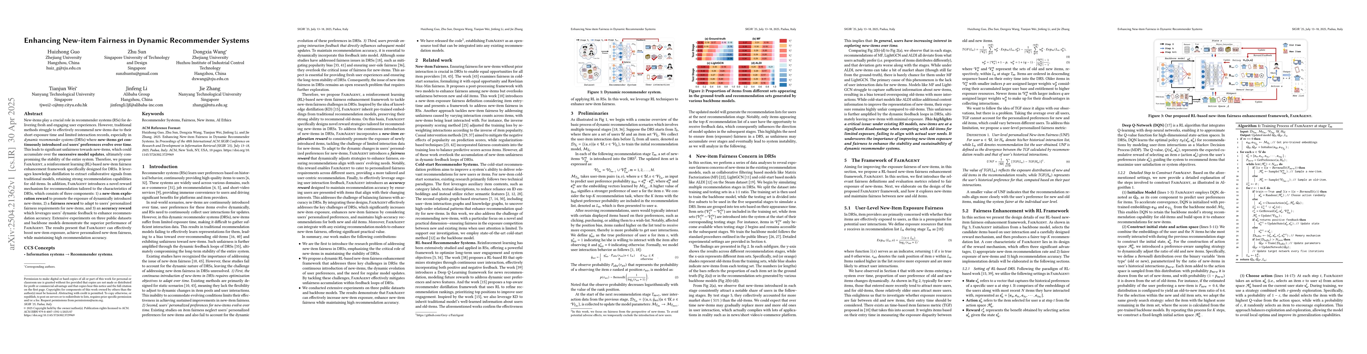 Thumbnail for Enhancing New-item Fairness in Dynamic Recommender Systems