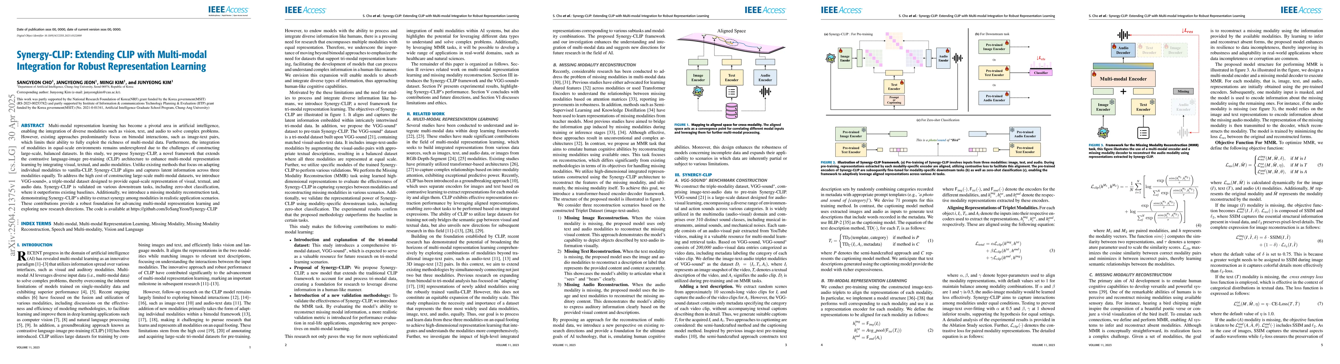 Thumbnail for Synergy-CLIP: Extending CLIP with Multi-modal Integration for Robust
  Representation Learning