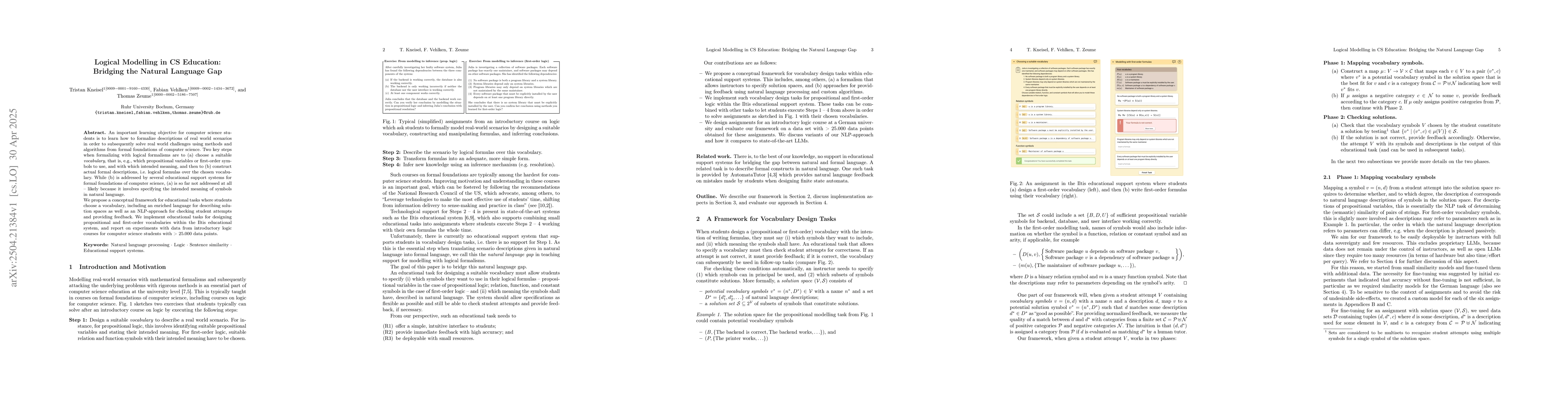 Thumbnail for Logical Modelling in CS Education: Bridging the Natural Language Gap