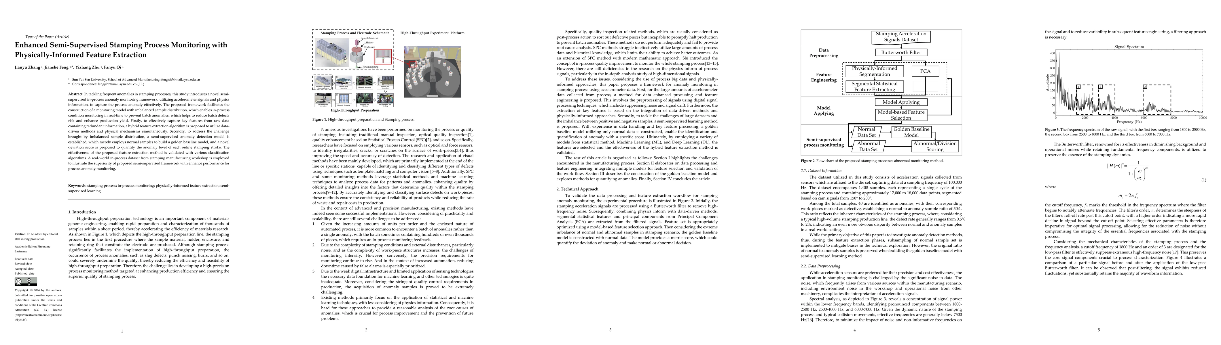 Thumbnail for Enhanced Semi-Supervised Stamping Process Monitoring with
  Physically-Informed Feature Extraction