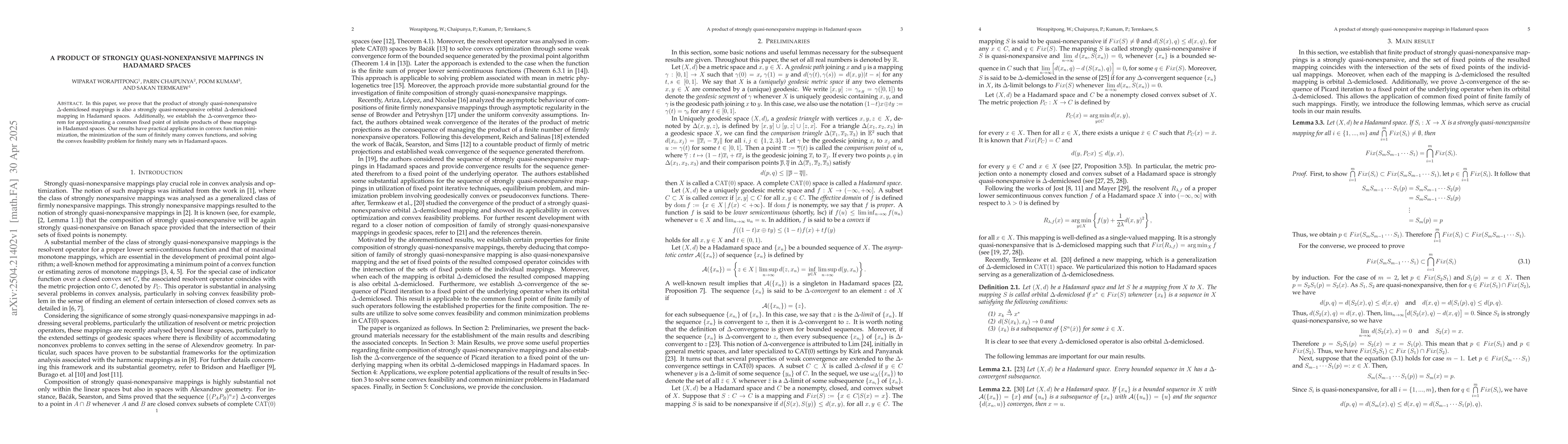 Thumbnail for A product of strongly quasi-nonexpansive mappings in Hadamard spaces