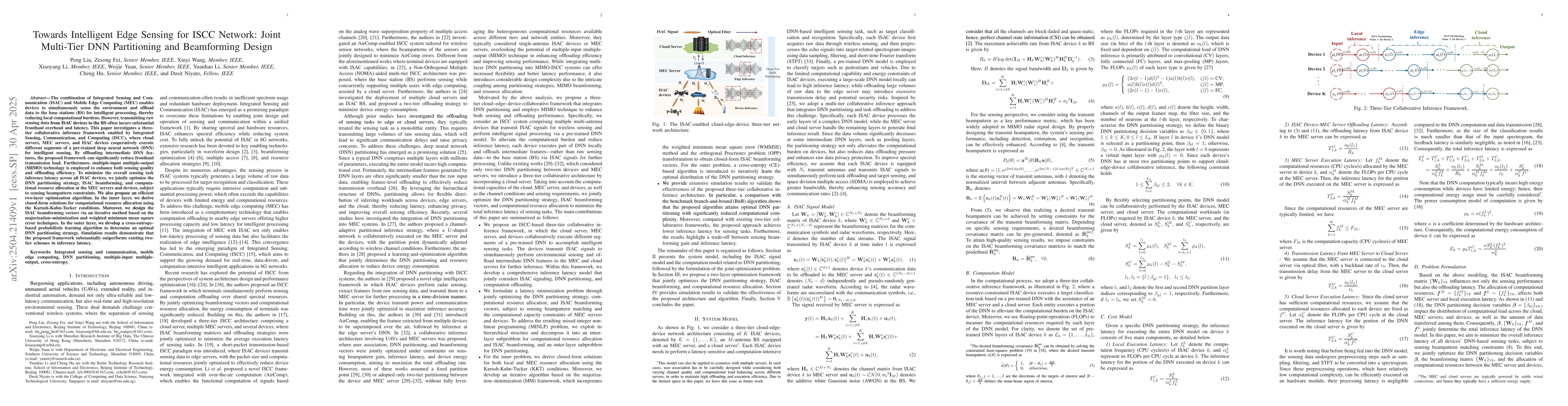 Thumbnail for Towards Intelligent Edge Sensing for ISCC Network: Joint Multi-Tier DNN
  Partitioning and Beamforming Design