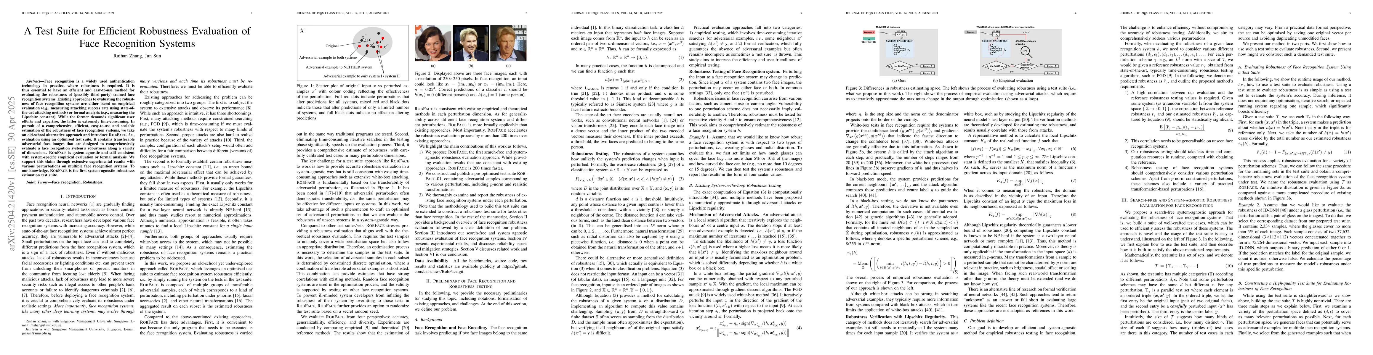 Thumbnail for A Test Suite for Efficient Robustness Evaluation of Face Recognition
  Systems