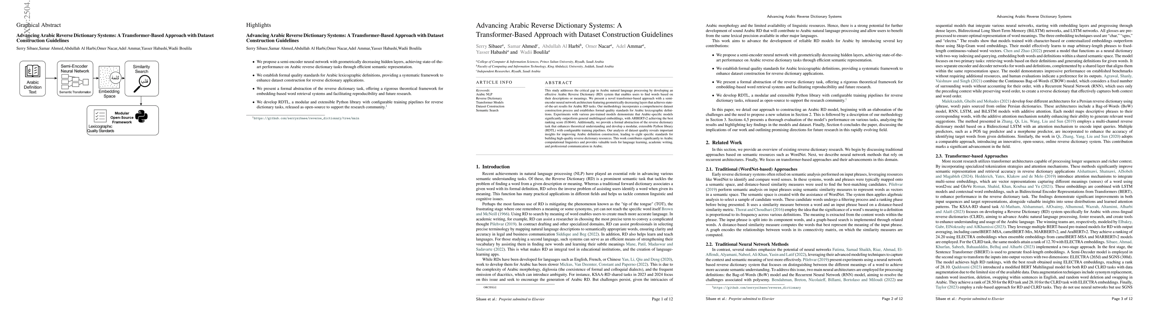 Thumbnail for Advancing Arabic Reverse Dictionary Systems: A Transformer-Based
  Approach with Dataset Construction Guidelines
