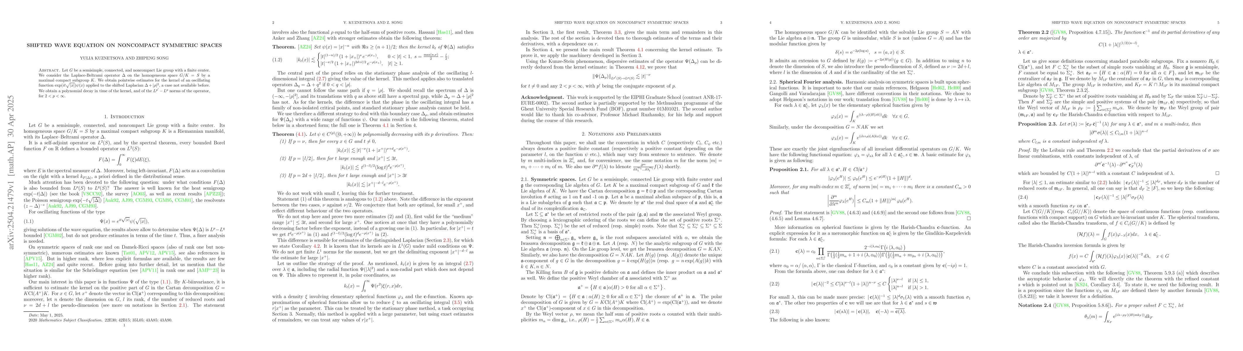 Thumbnail for Shifted wave equation on noncompact symmetric spaces