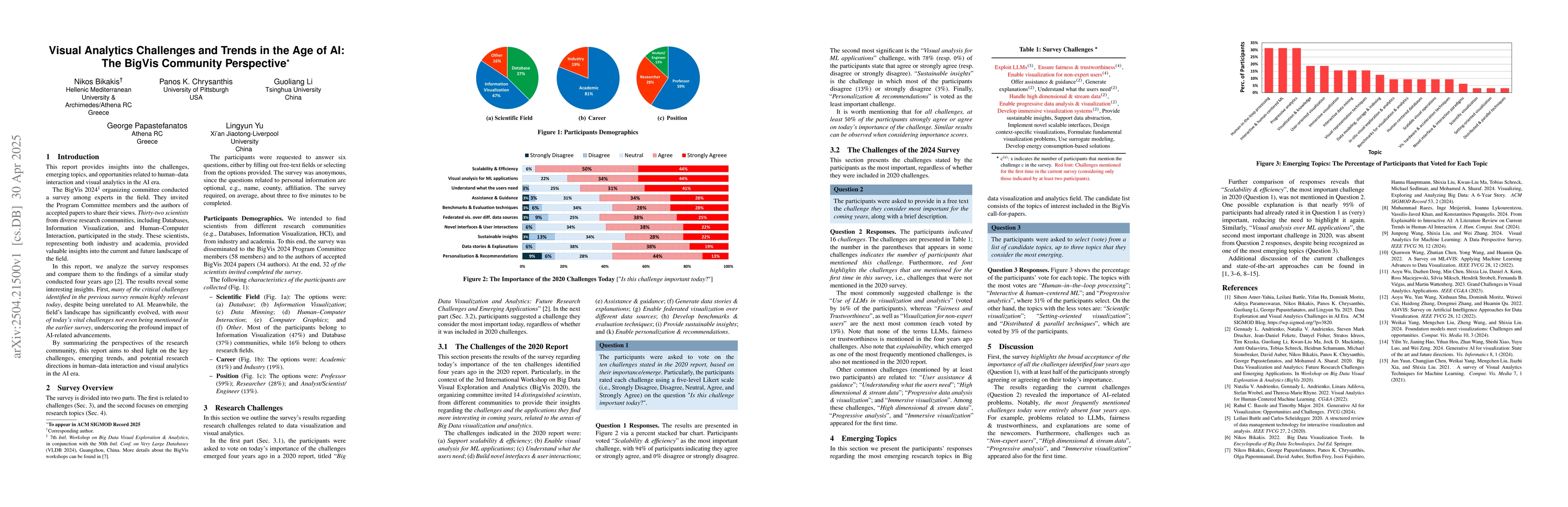 Thumbnail for Visual Analytics Challenges and Trends in the Age of AI: The BigVis
  Community Perspective