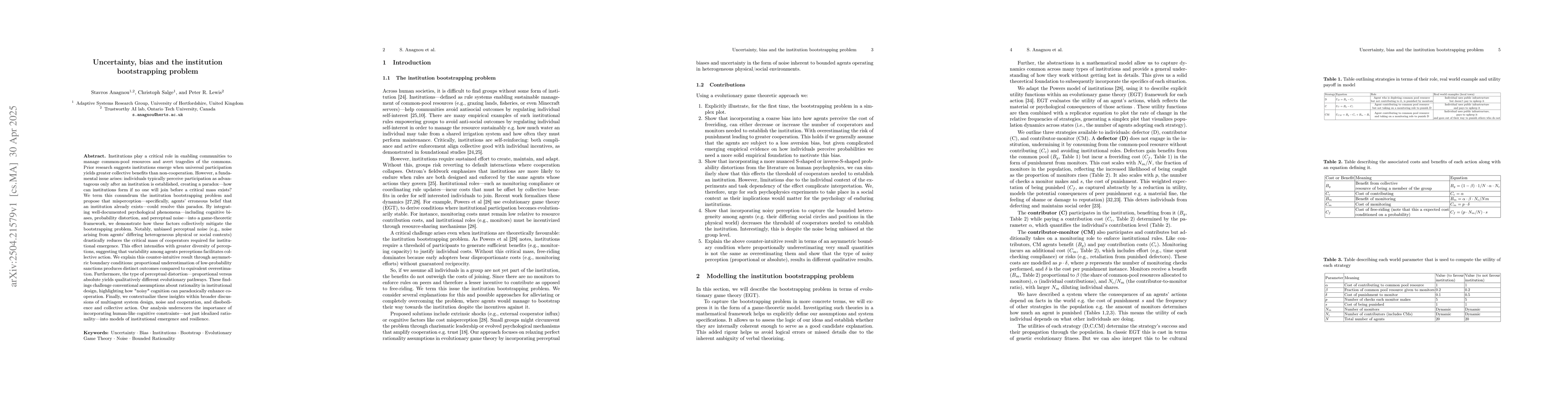 Thumbnail for Uncertainty, bias and the institution bootstrapping problem