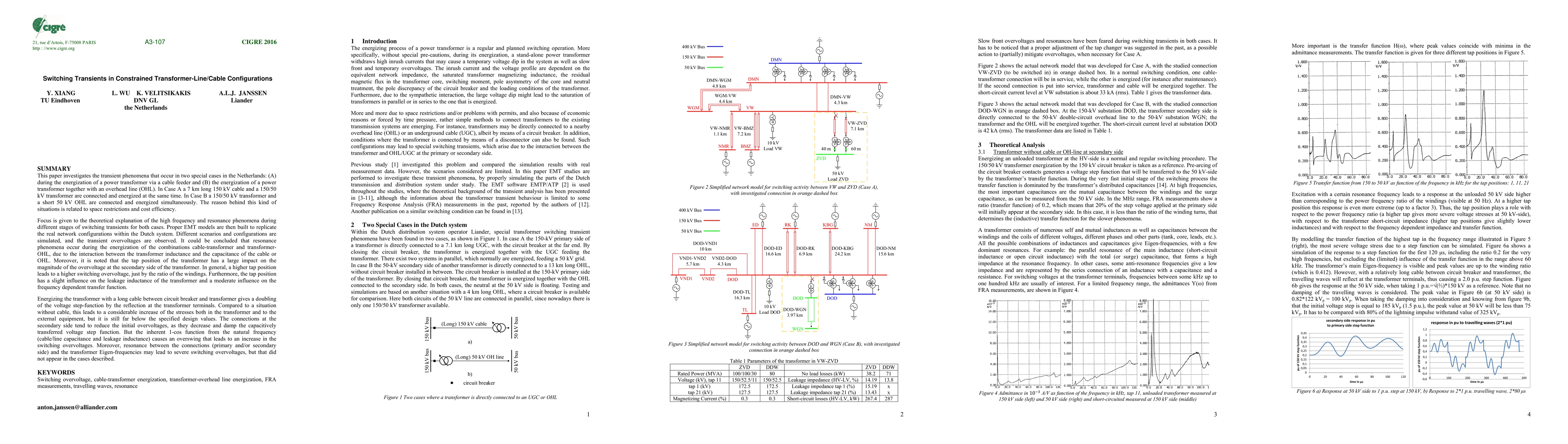 Thumbnail for Switching Transients in Constrained Transformer-Line/Cable
  Configurations