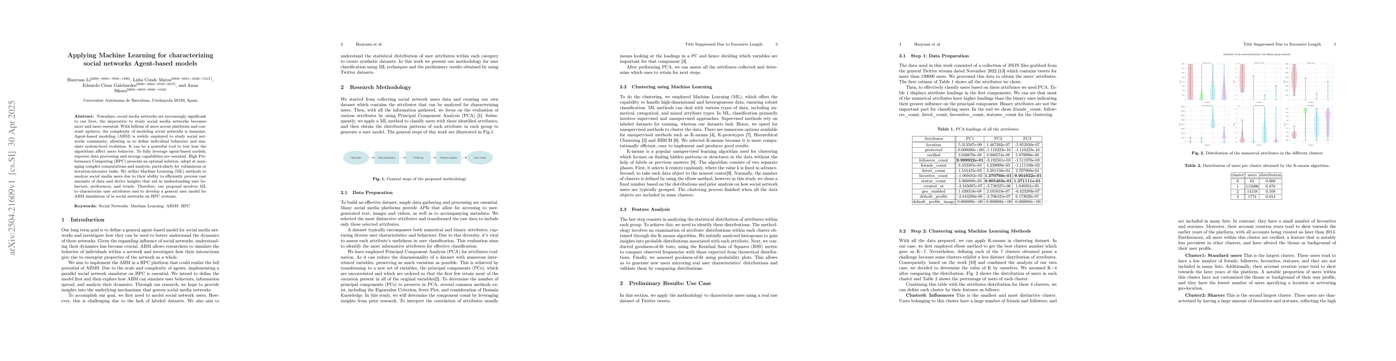 Thumbnail for Applying Machine Learning for characterizing social networks Agent-based
  models