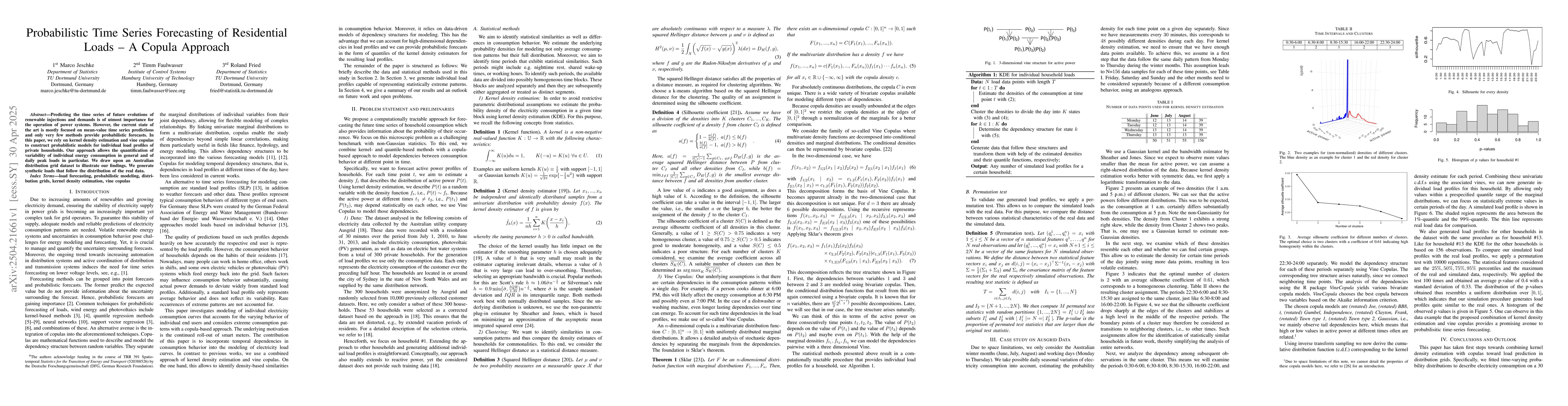 Thumbnail for Probabilistic Time Series Forecasting of Residential Loads -- A Copula
  Approach