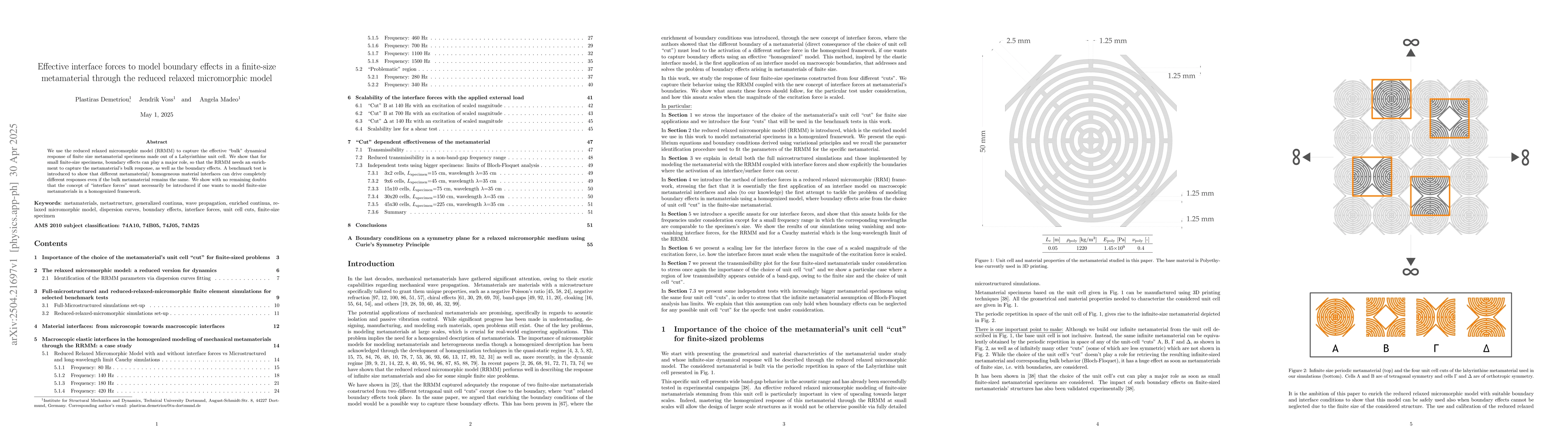 Thumbnail for Effective interface forces to model boundary effects in a finite-size
  metamaterial through the reduced relaxed micromorphic model