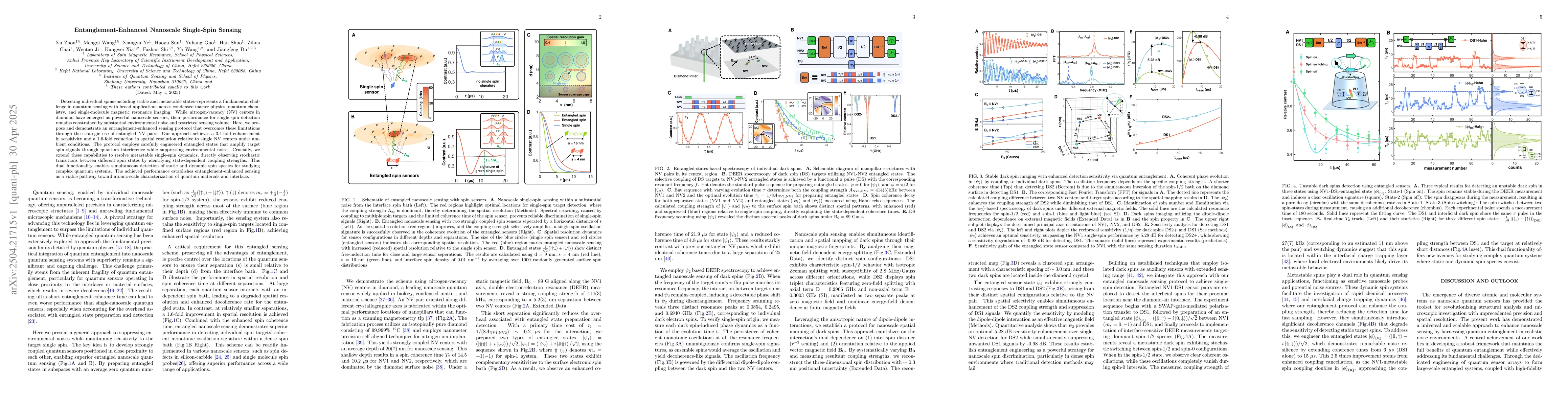 Thumbnail for Entanglement-Enhanced Nanoscale Single-Spin Sensing