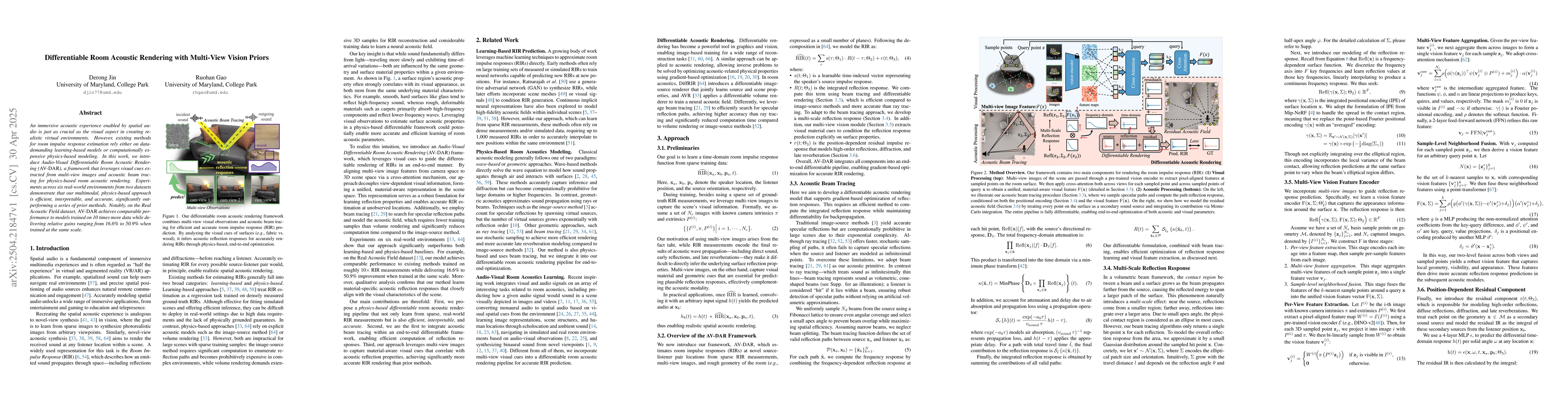 Thumbnail for Differentiable Room Acoustic Rendering with Multi-View Vision Priors