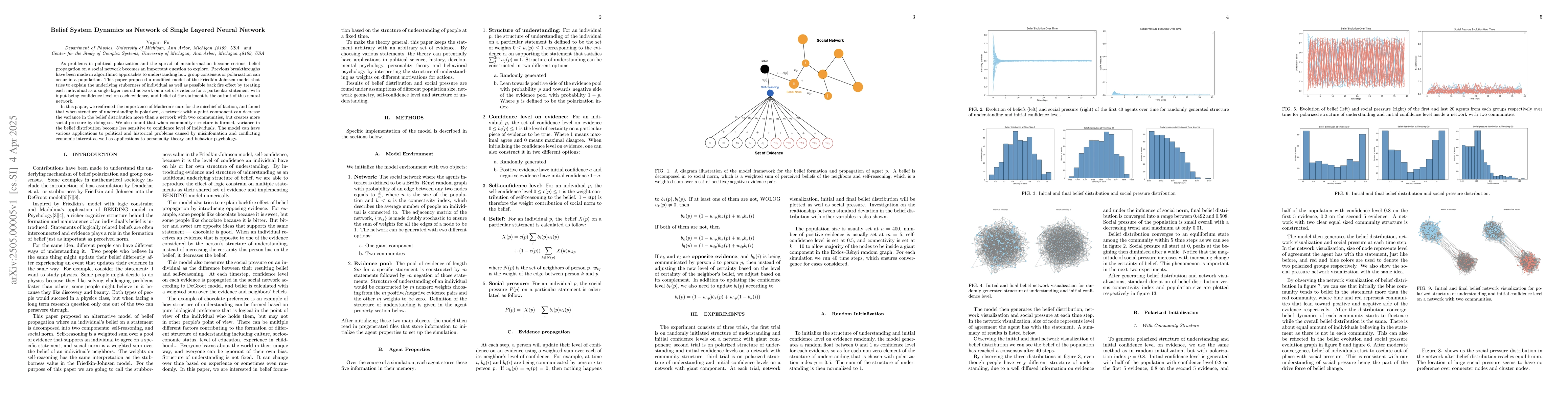 Thumbnail for Belief System Dynamics as Network of Single Layered Neural Network