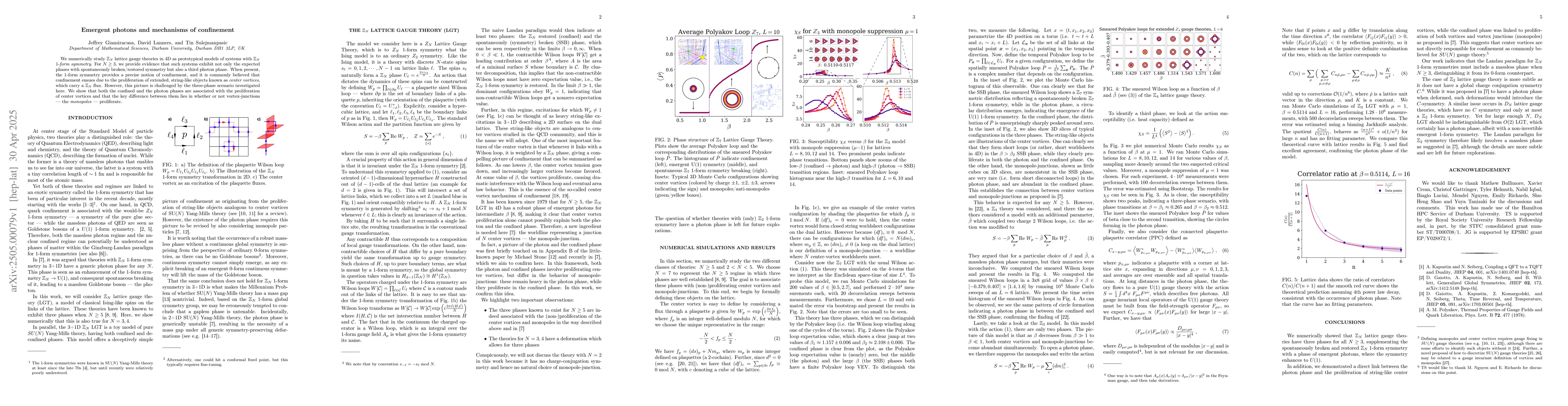 Thumbnail for Emergent photons and mechanisms of confinement
