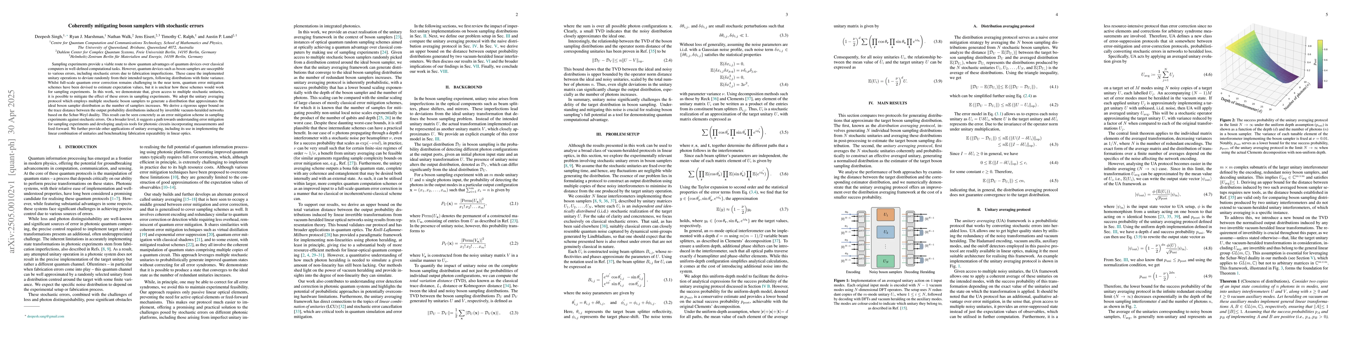 Thumbnail for Coherently mitigating boson samplers with stochastic errors
