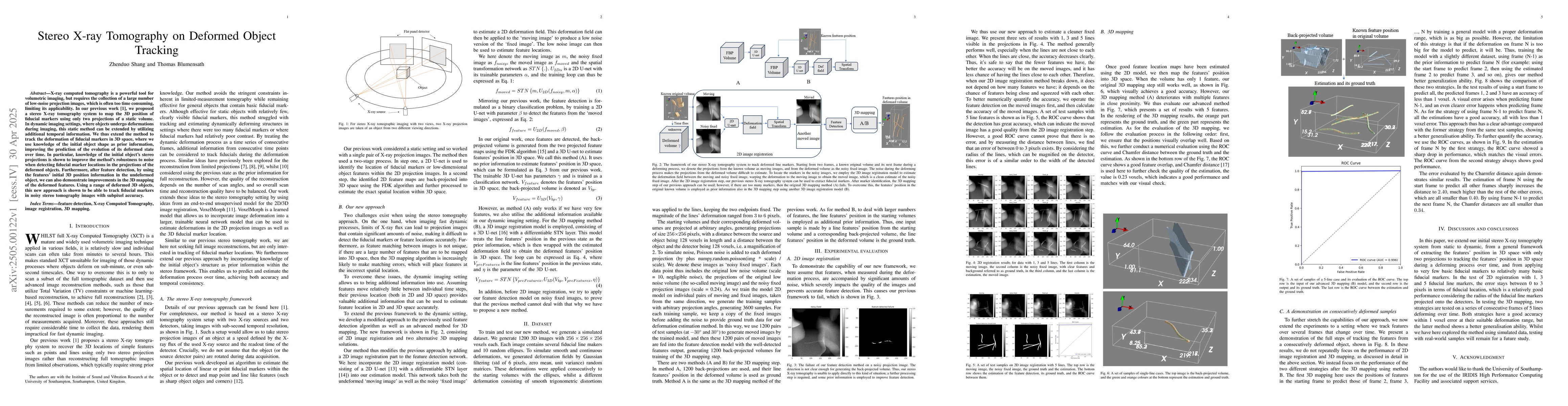 Thumbnail for Stereo X-ray tomography on deformed object tracking