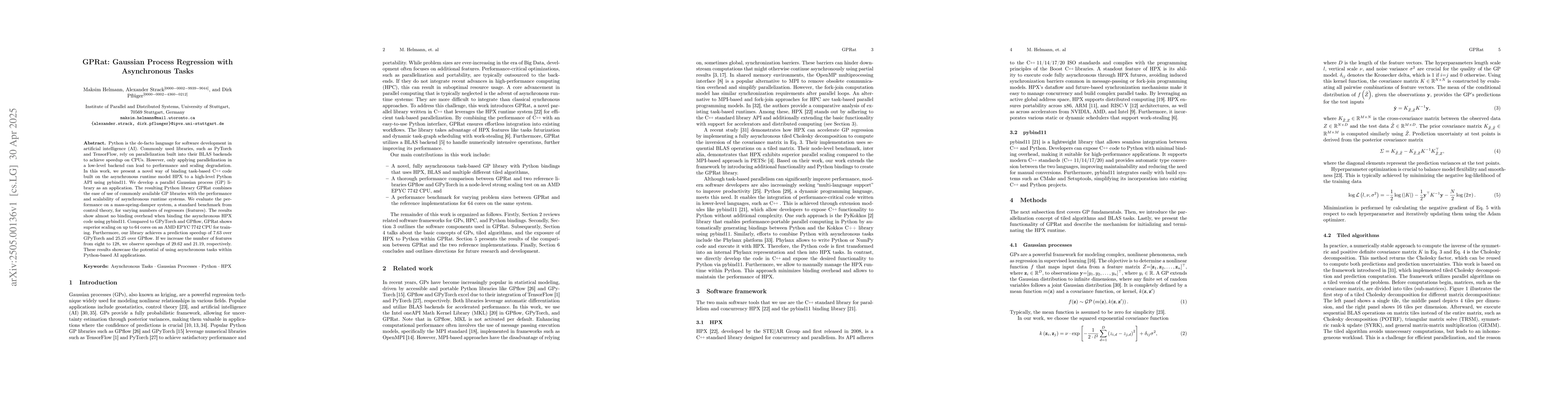 Thumbnail for GPRat: Gaussian Process Regression with Asynchronous Tasks