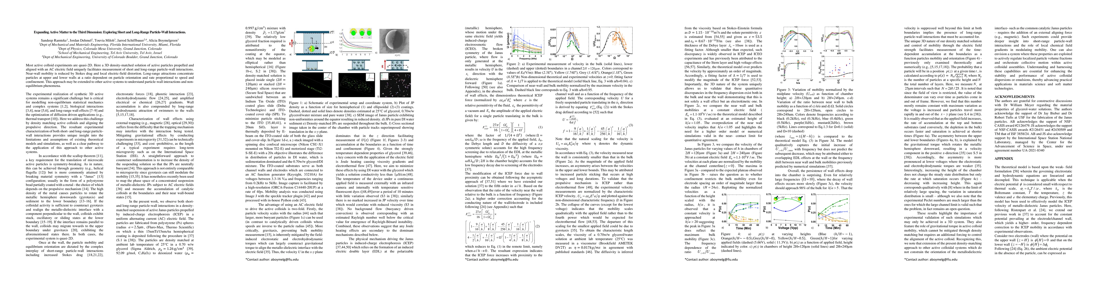 Thumbnail for Expanding Active Matter to the Third Dimension: Exploring Short and
  Long-Range Particle-Wall Interactions