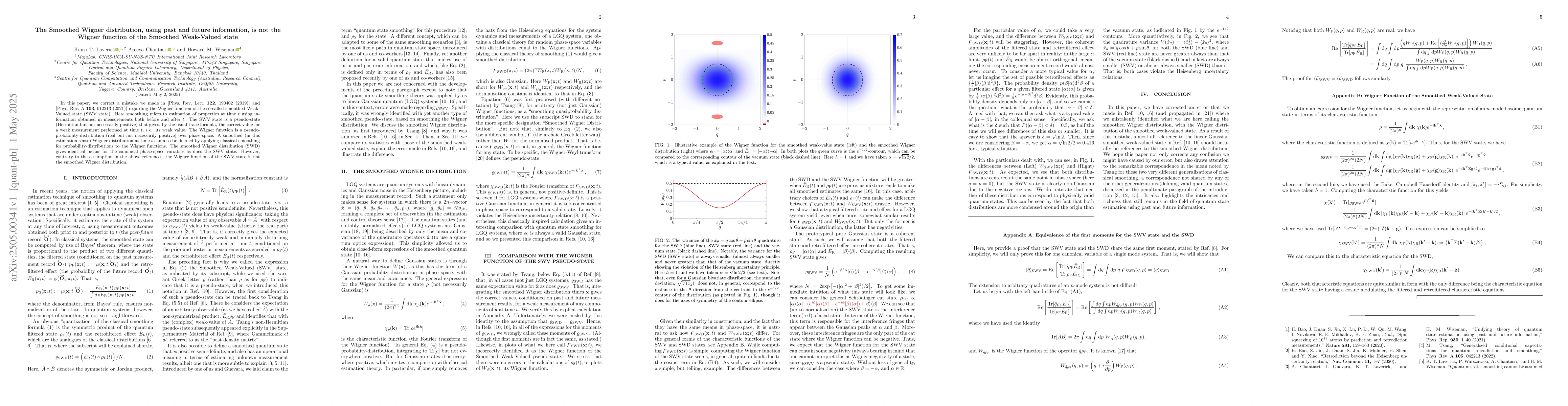 Thumbnail for The Smoothed Wigner distribution, using past and future information, is
  not the Wigner function of the Smoothed Weak-Valued state
