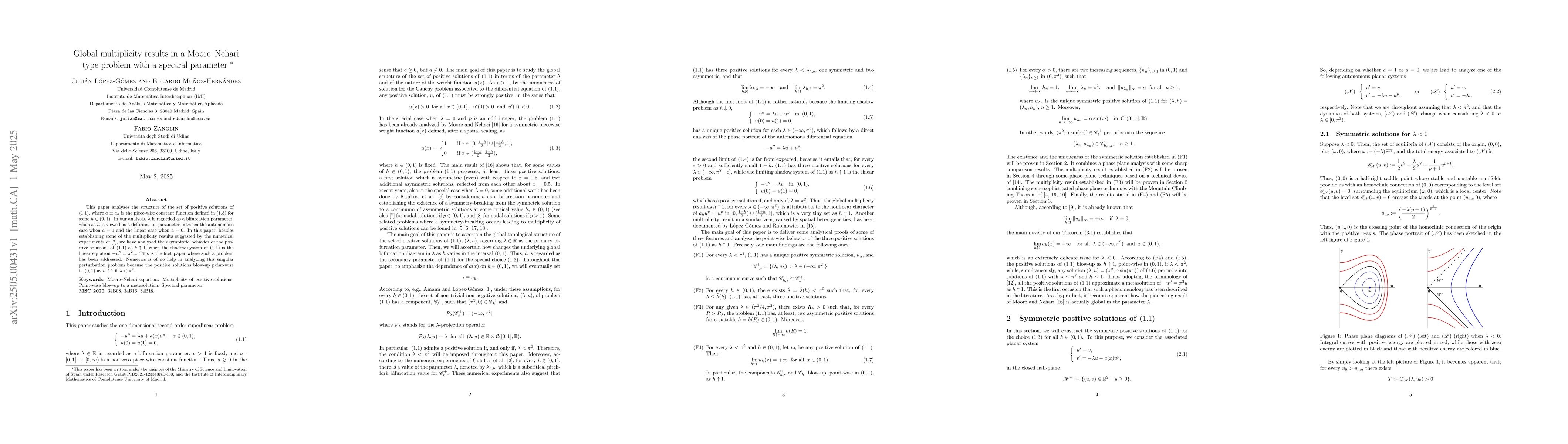 Thumbnail for Global multiplicity results in a Moore-Nehari type problem with a
  spectral parameter