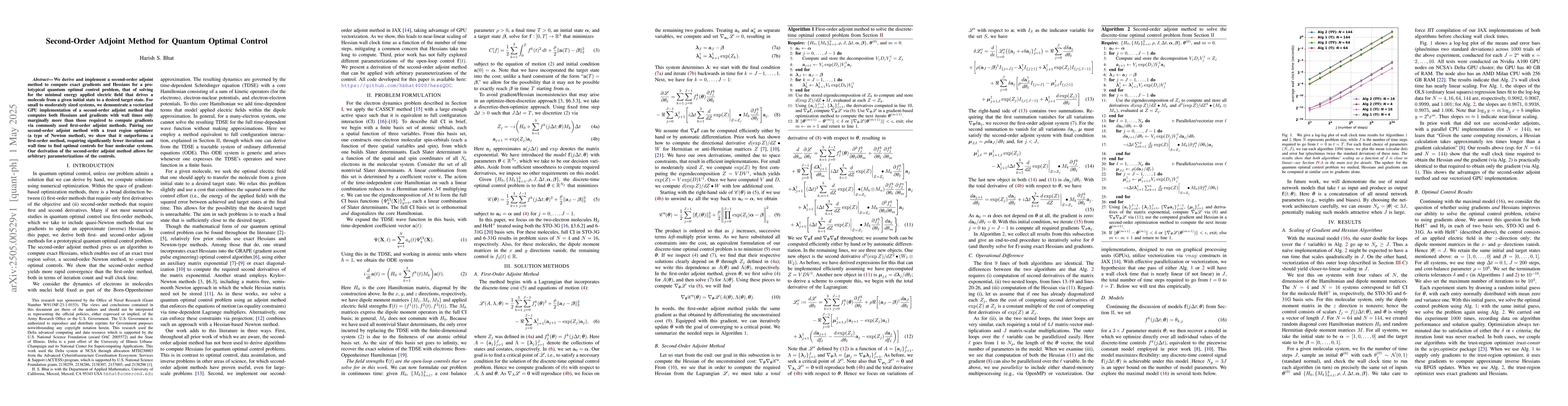 Thumbnail for Second-Order Adjoint Method for Quantum Optimal Control